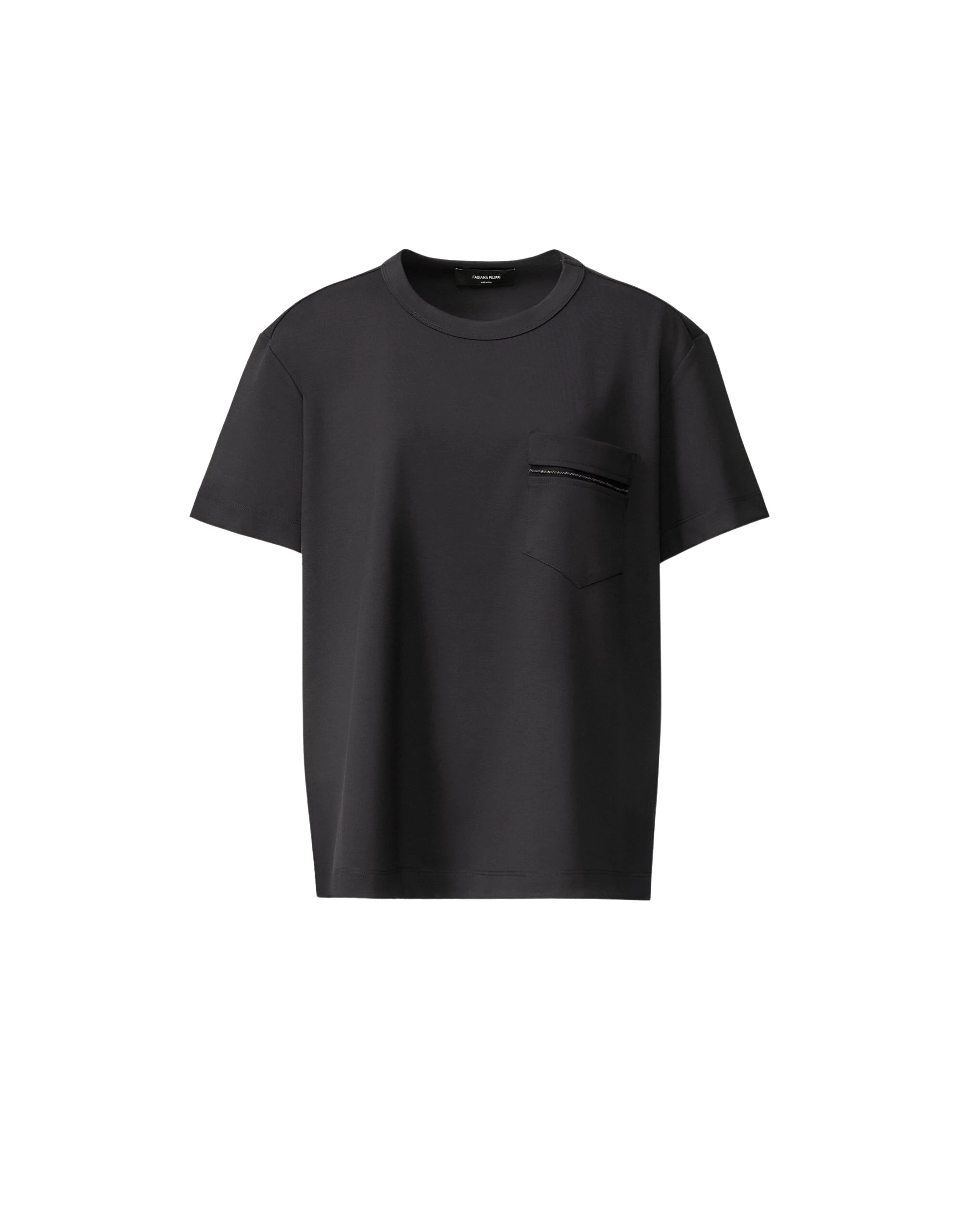 Fabiana Filippi Night Blue Jersey T-shirt Top