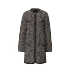 Fabiana Filippi Night Blue Tweed Coat