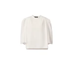 Fabiana Filippi Optical White Jersey T-shirt Top