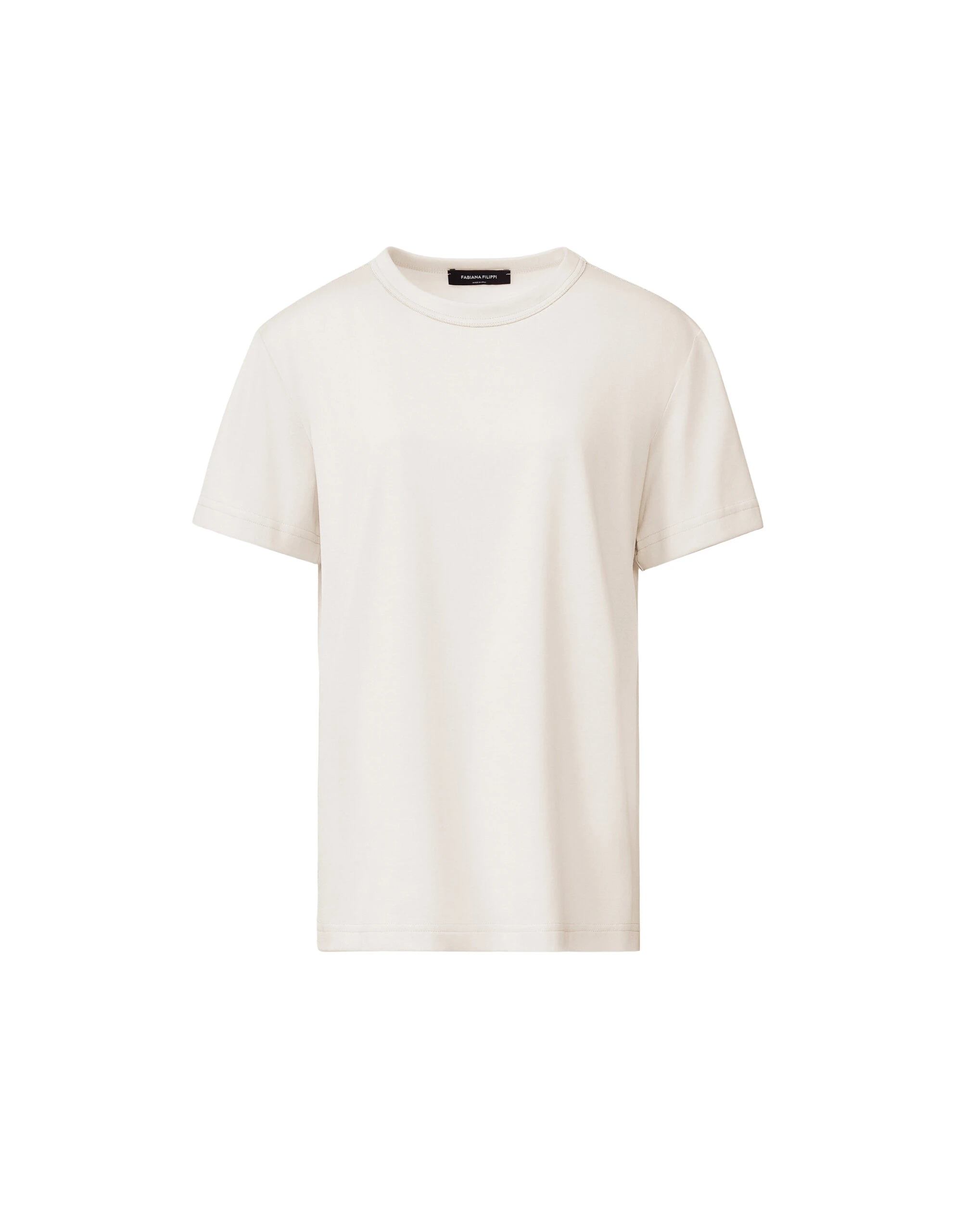 Fabiana Filippi Optical White Jersey T-shirt Top
