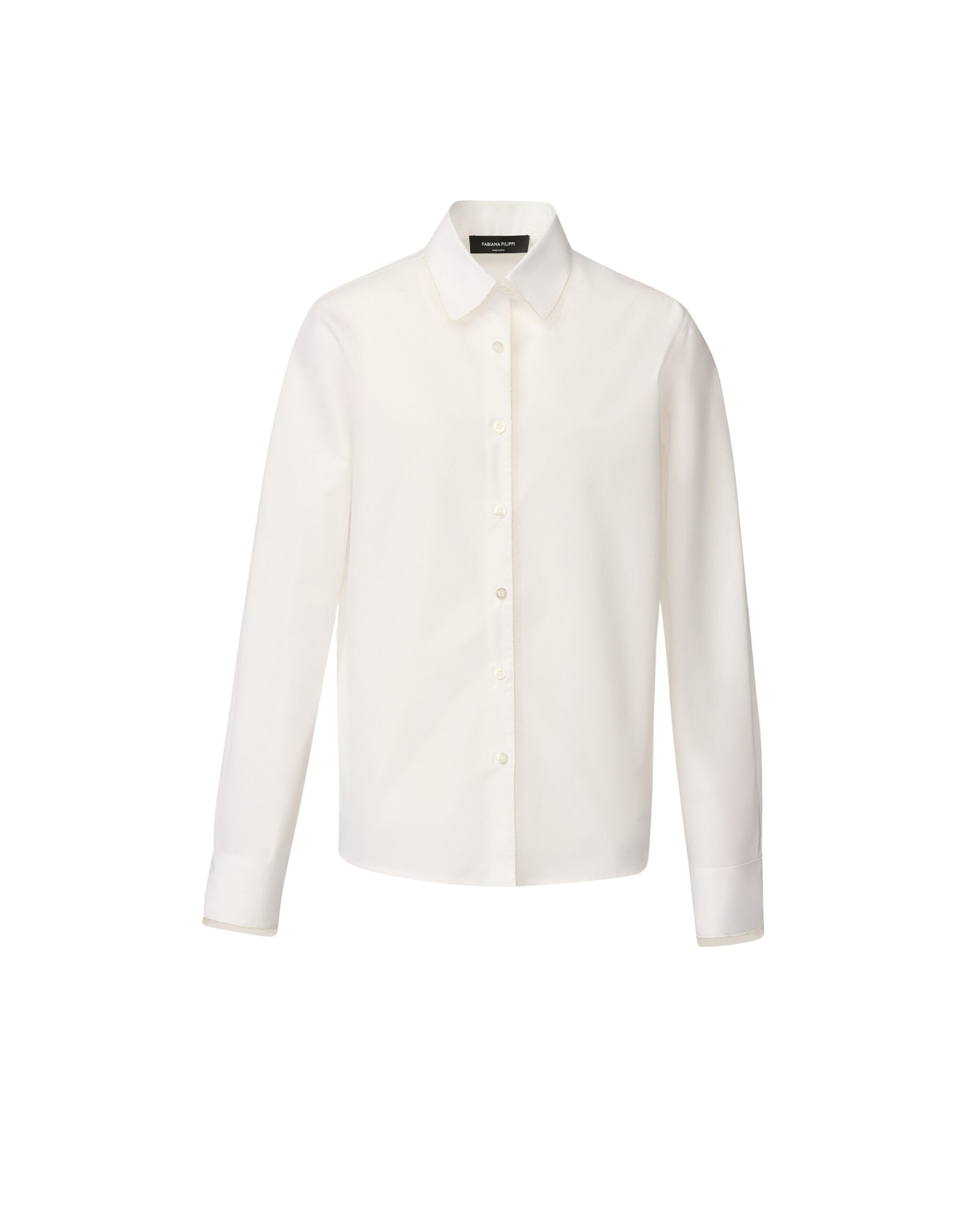 Fabiana Filippi Optical White Poplin Shirt