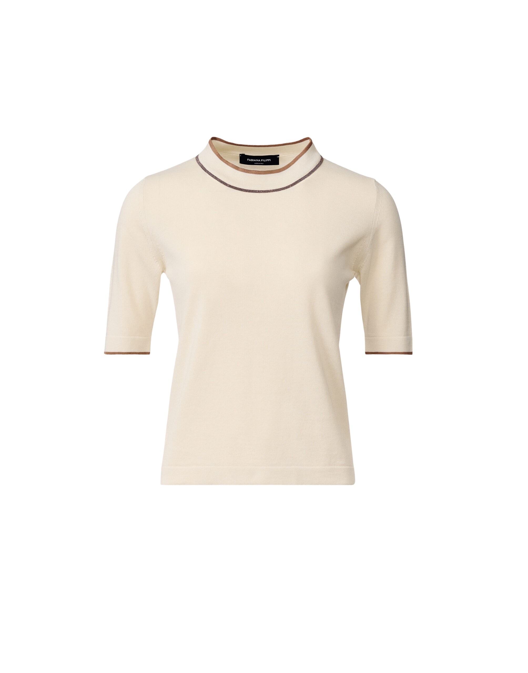 Fabiana Filippi Organic Cotton T-shirt in Butter Knit