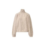 Fabiana Filippi Oversized Donegal Yarn Bomber with Lurex in Cachà Knit