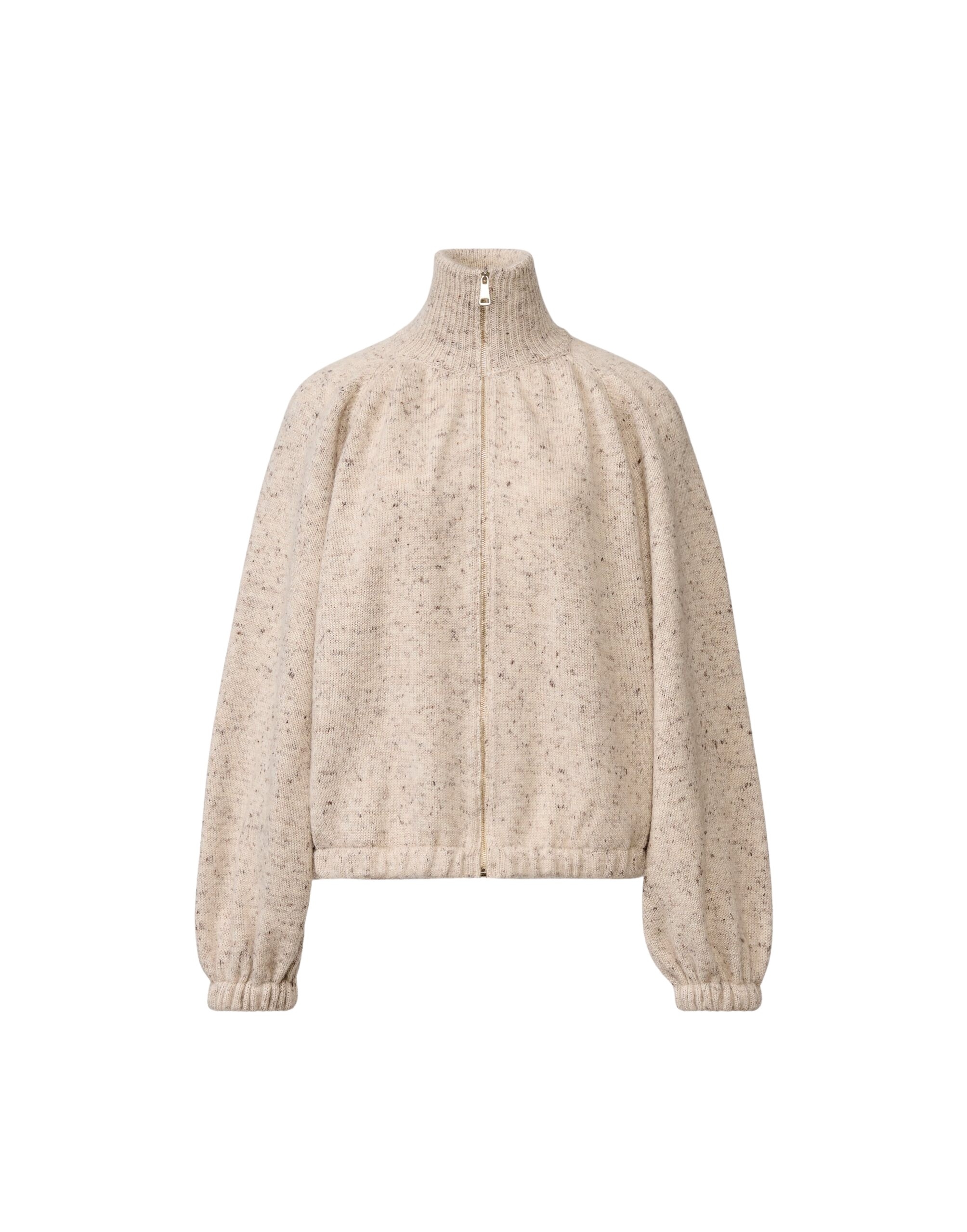 Fabiana Filippi Oversized Donegal Yarn Bomber with Lurex in Cachà Knit