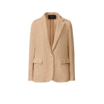 Fabiana Filippi Oversized Jacket in Cotton Mesh and Sequins, Acer