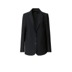 Fabiana Filippi Oversized Jacket in Night Blue Bistretch Lightweight Wool
