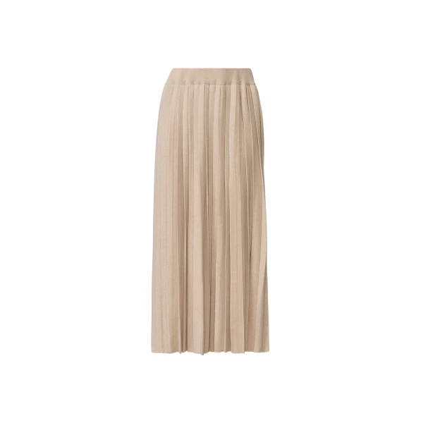 Fabiana Filippi Platinum Midi Skirt in Cachà