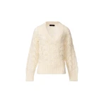 Fabiana Filippi Platinum Mohair Sweater in Raffia