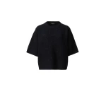 Fabiana Filippi Platinum Sequin Sweater in Midnight Blue