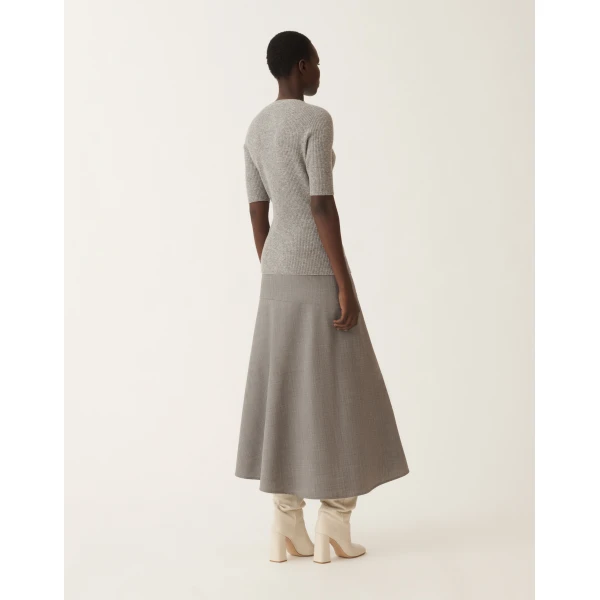 Fabiana Filippi Platinum Sweater in Grey, view 4