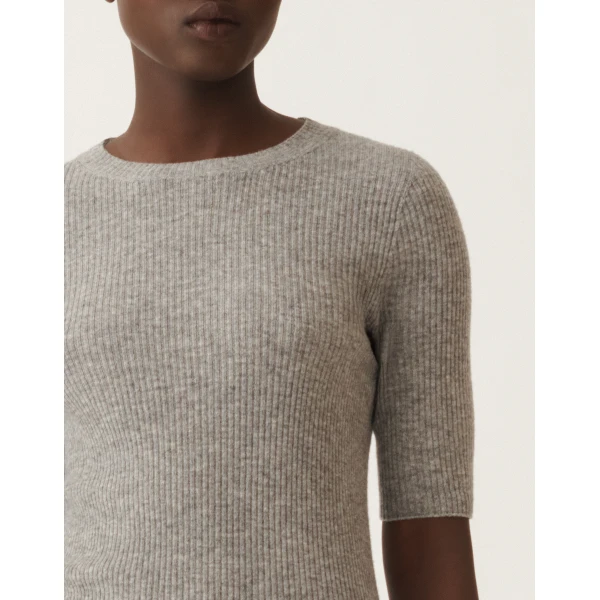 Fabiana Filippi Platinum Sweater in Grey, view 5