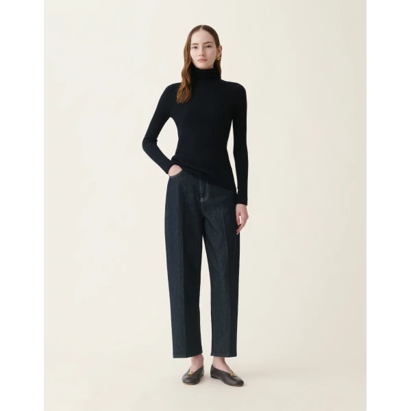 Fabiana Filippi Platinum Sweater in Midnight Blue, view 3