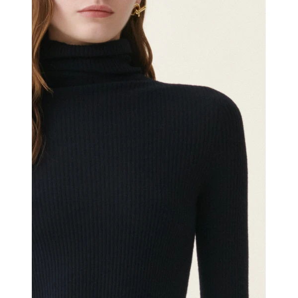 Fabiana Filippi Platinum Sweater in Midnight Blue, view 5