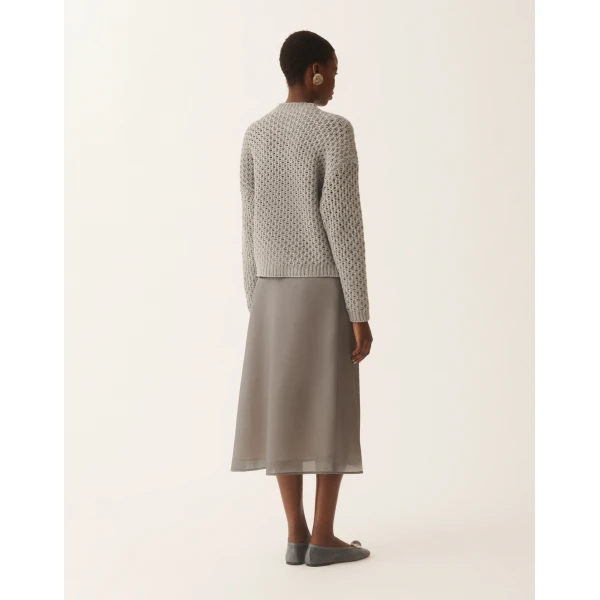 Fabiana Filippi Platinum Sweater in Rock, view 4