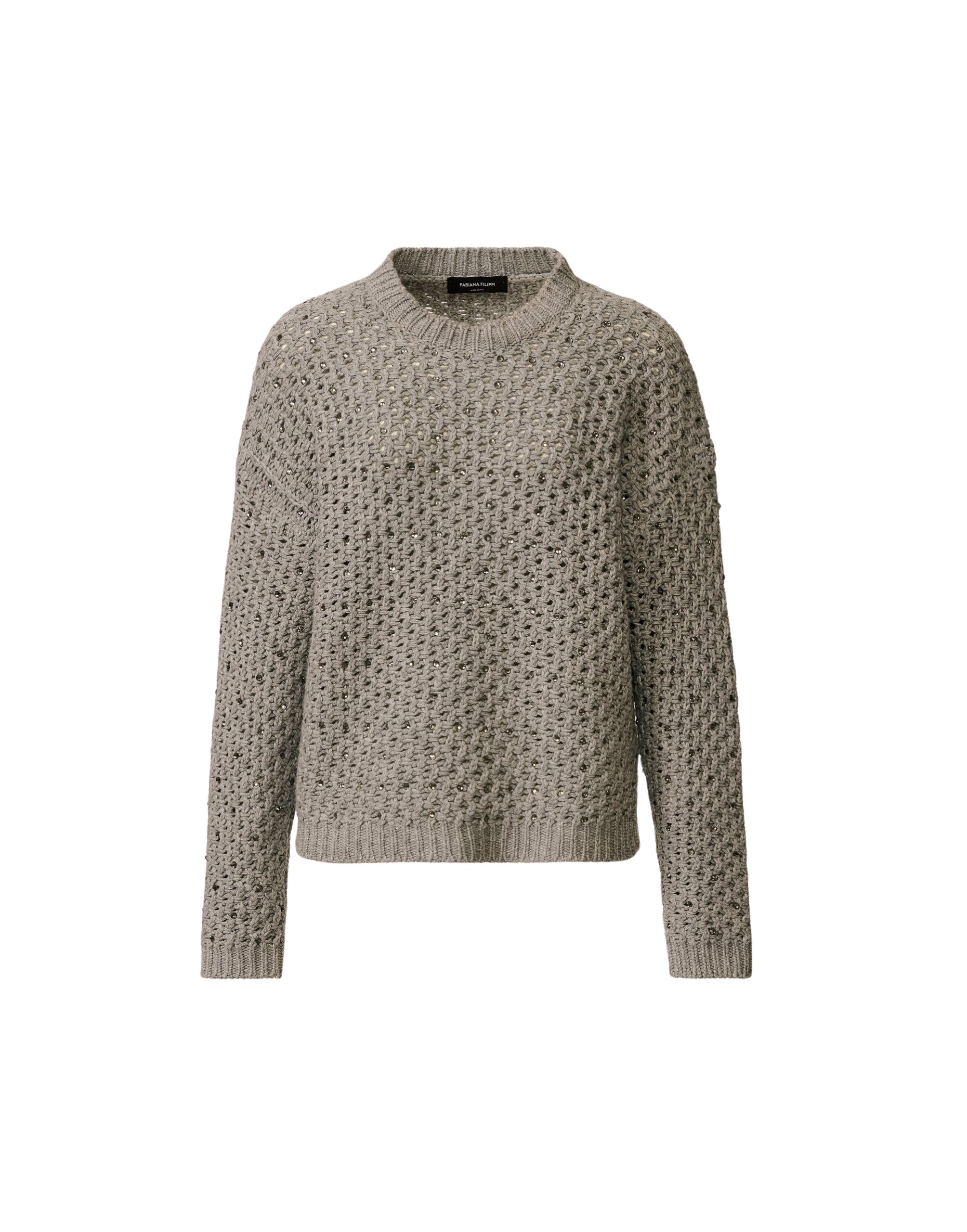 Fabiana Filippi Platinum Sweater in Rock