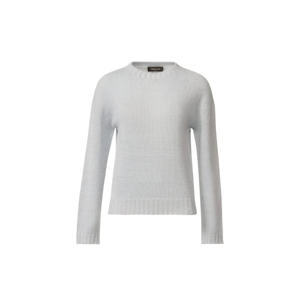 Fabiana Filippi Platinum Sweater with Lurex in Aqua