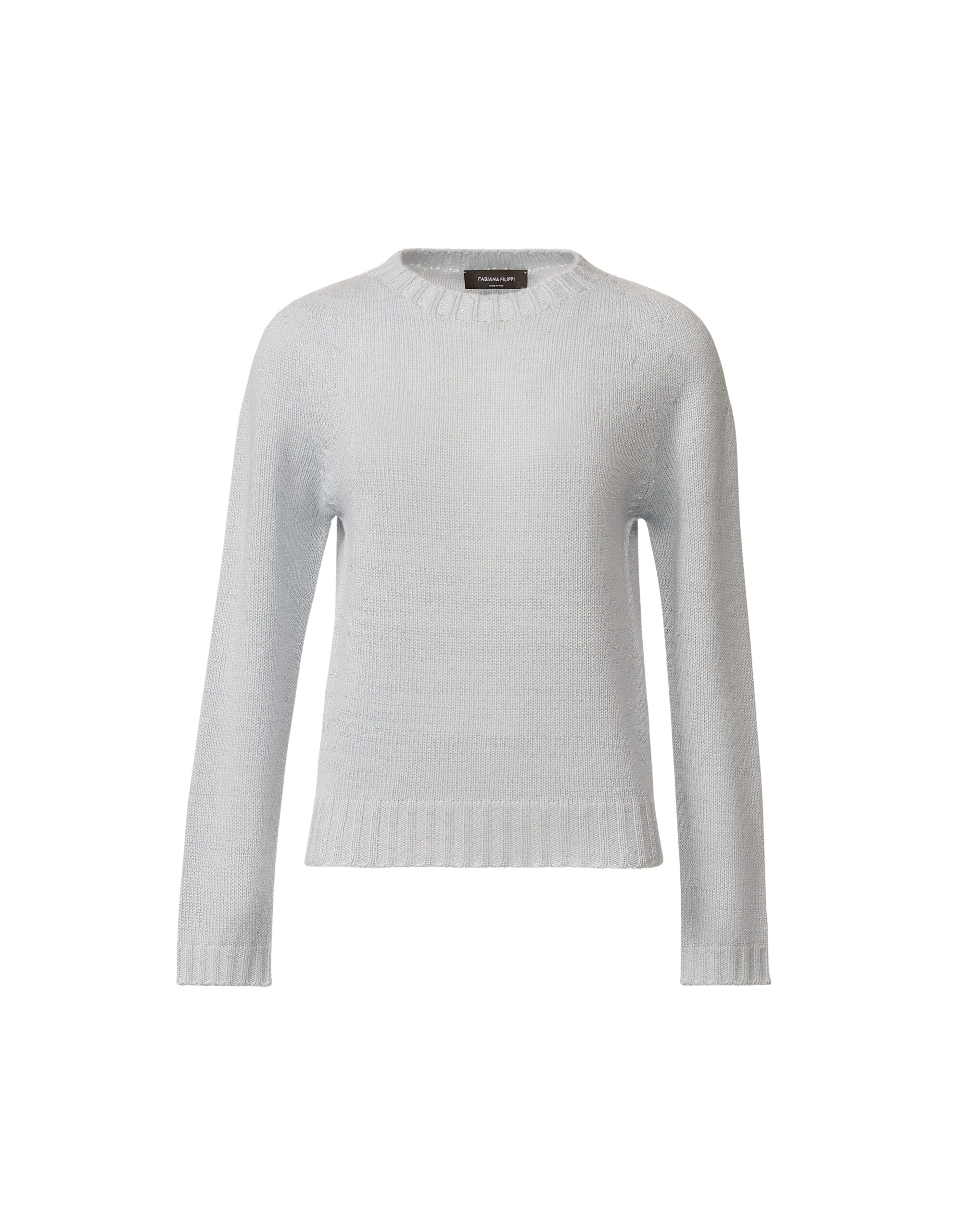 Fabiana Filippi Platinum Sweater with Lurex in Aqua