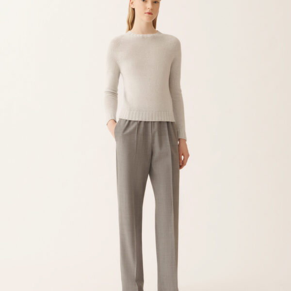 Fabiana Filippi Platinum Sweater with Lurex in Rain, view 3