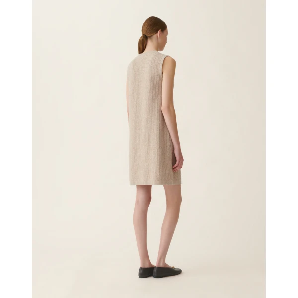 Fabiana Filippi Platinum and Sequin Dress in Cachà, view 4