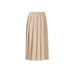 Fabiana Filippi Pleated Skirts in Techno Tailoring, Nude Skirt