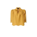 Fabiana Filippi Poplin Top in Mustard