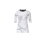 Fabiana Filippi Ribbed Cotton Jersey T-shirt in White Top