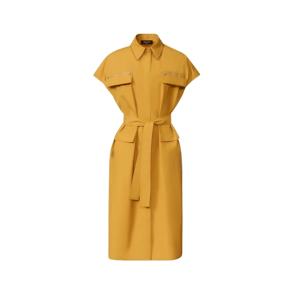 Fabiana Filippi Sahariana Dress in Mustard Poplin