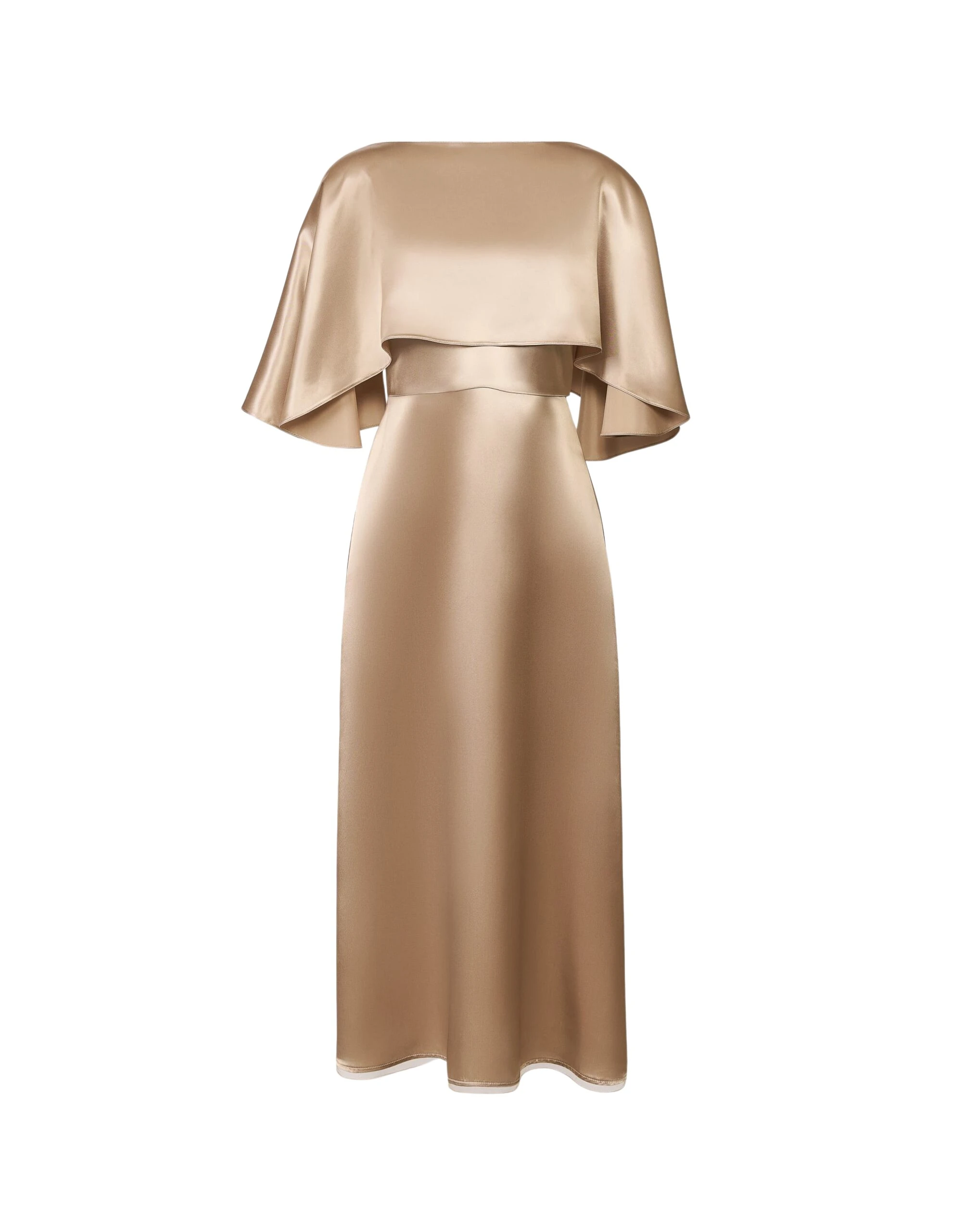 Fabiana Filippi Satin Lingerie Dress in Maple