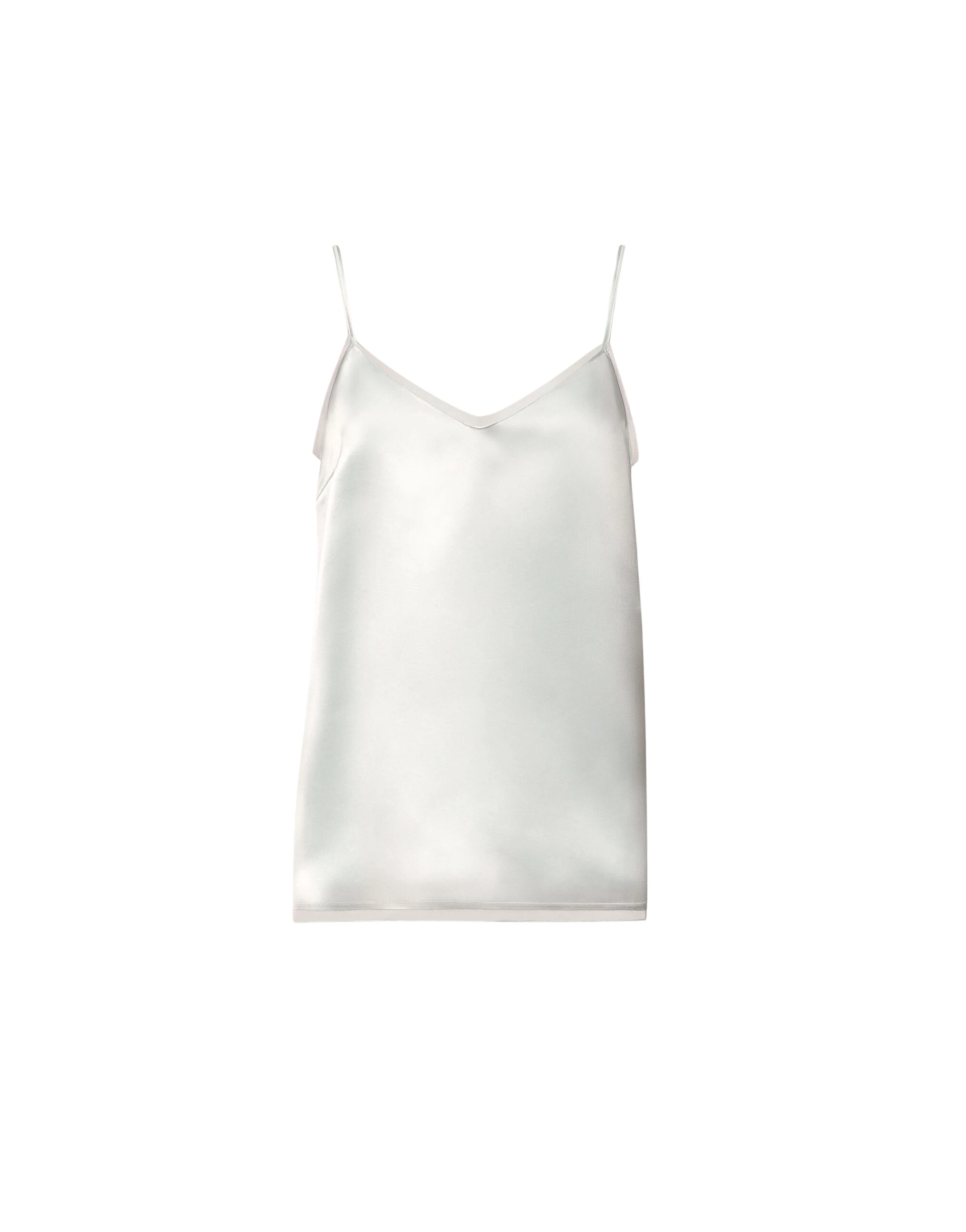 Fabiana Filippi Satin Lingerie Top in Aqua