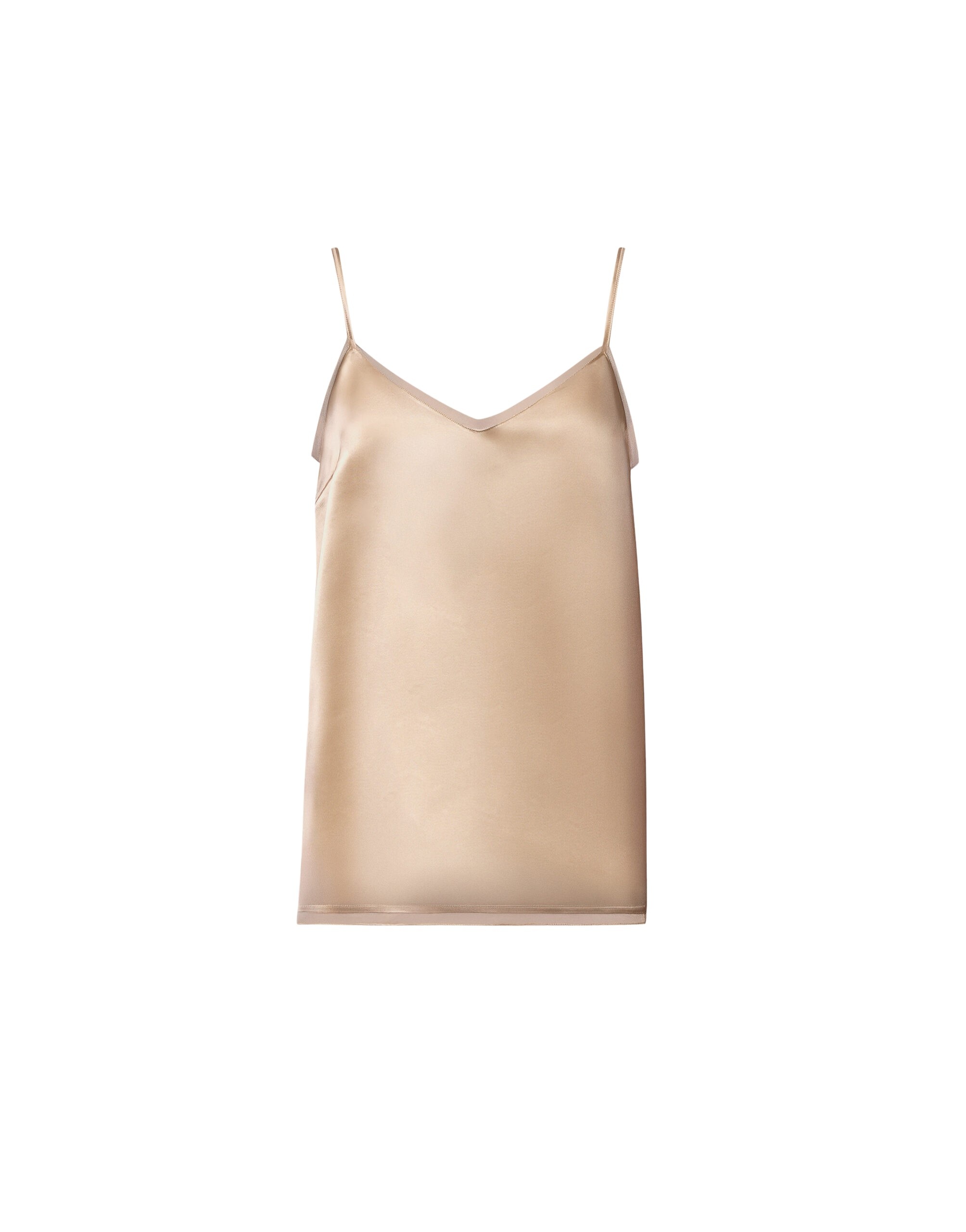Fabiana Filippi Satin Lingerie Top in Maple