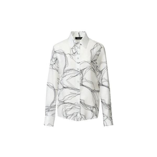 Fabiana Filippi Silk Twill Shirt in White
