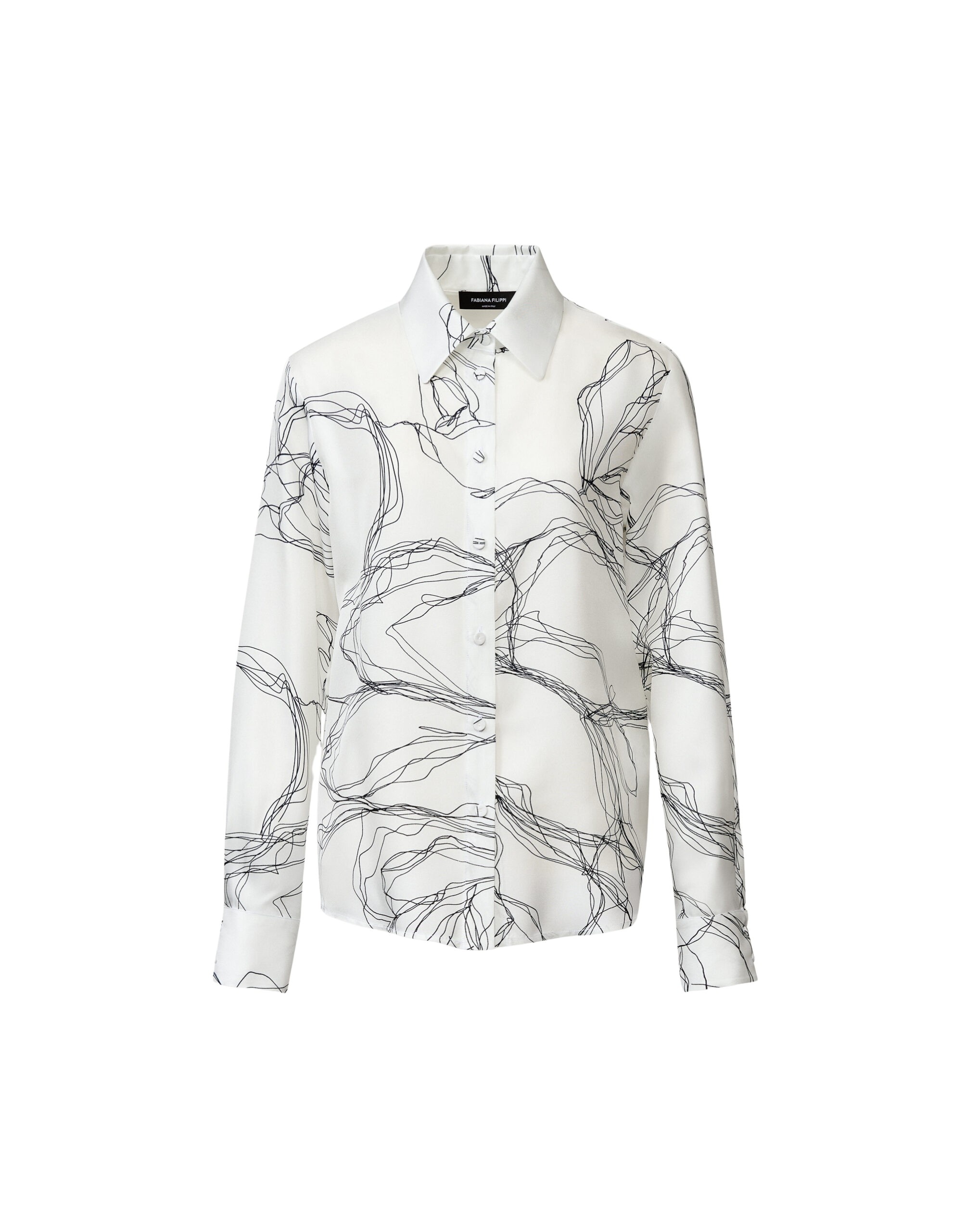 Fabiana Filippi Silk Twill Shirt in White