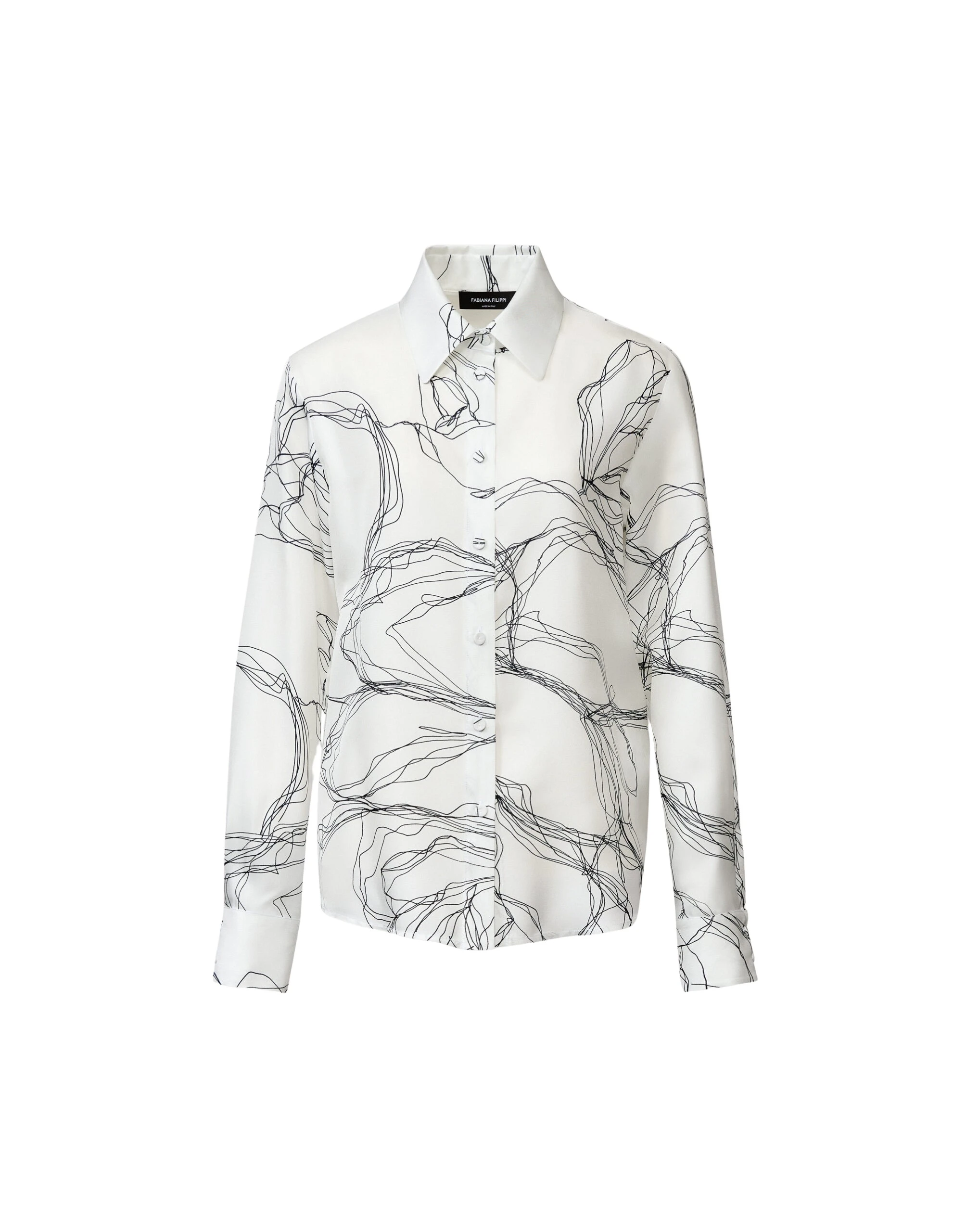 Fabiana Filippi Silk Twill Shirt in White