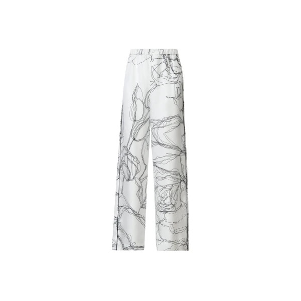 Fabiana Filippi Silk Twill Trousers in White