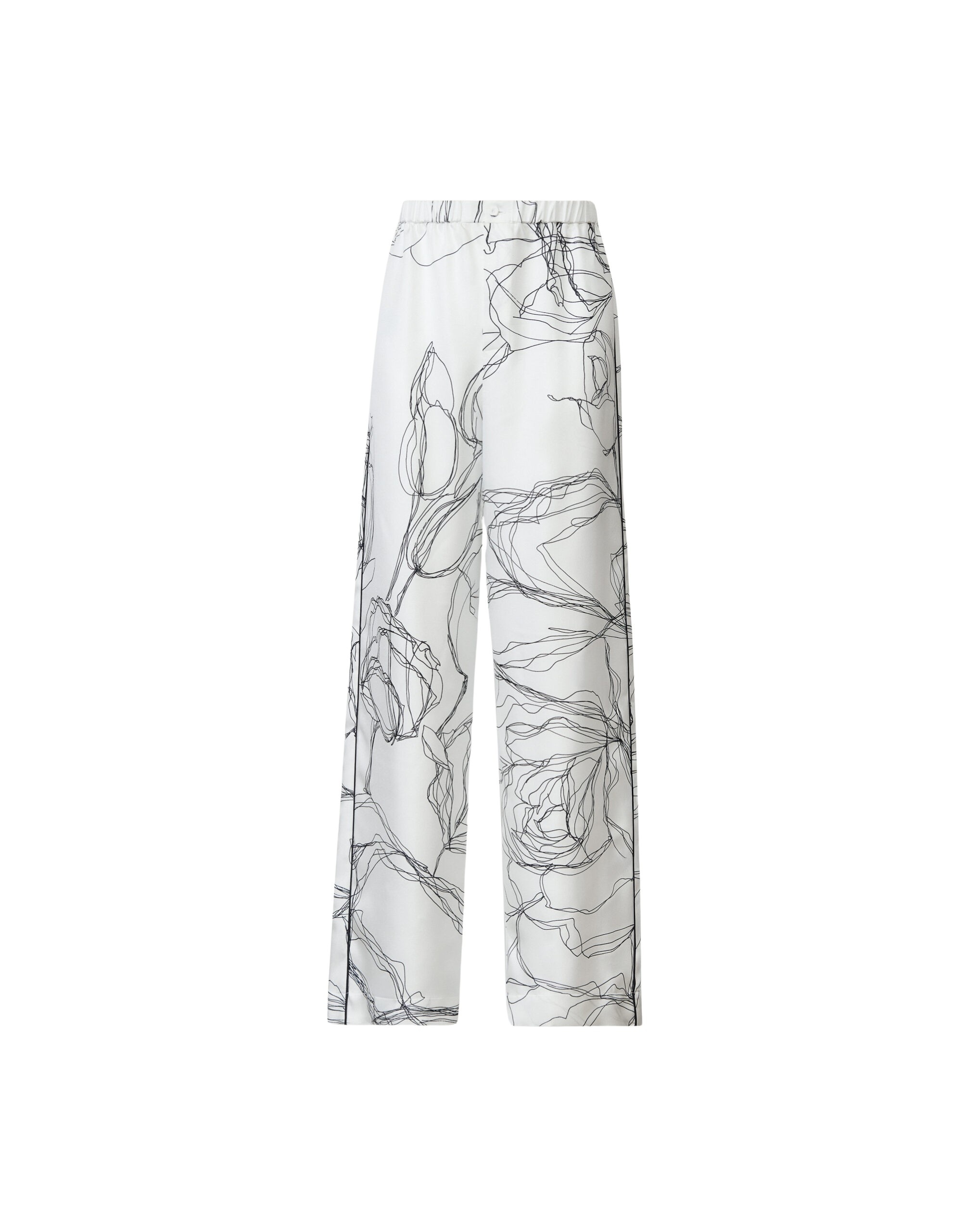 Fabiana Filippi Silk Twill Trousers in White