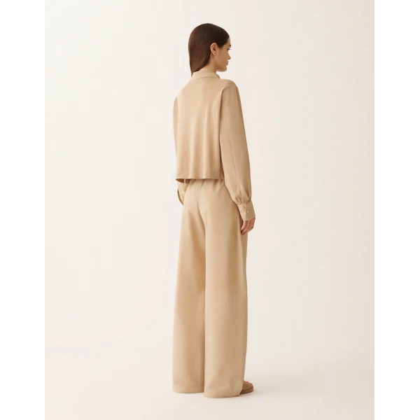 Fabiana Filippi Silk and Cotton Shirt in Acer, view 4
