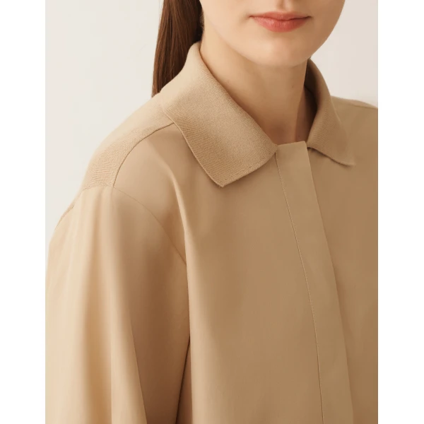 Fabiana Filippi Silk and Cotton Shirt in Acer, view 5