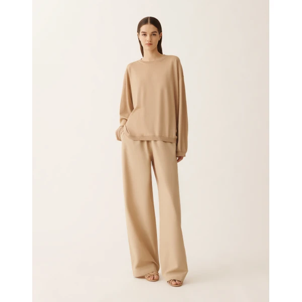 Fabiana Filippi Silk and Cotton Sweater in Acer, view 3