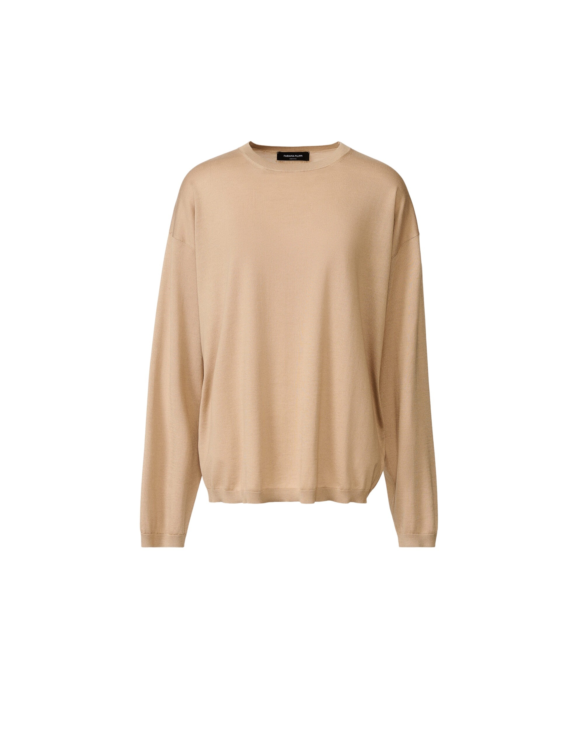 Fabiana Filippi Silk and Cotton Sweater in Acer