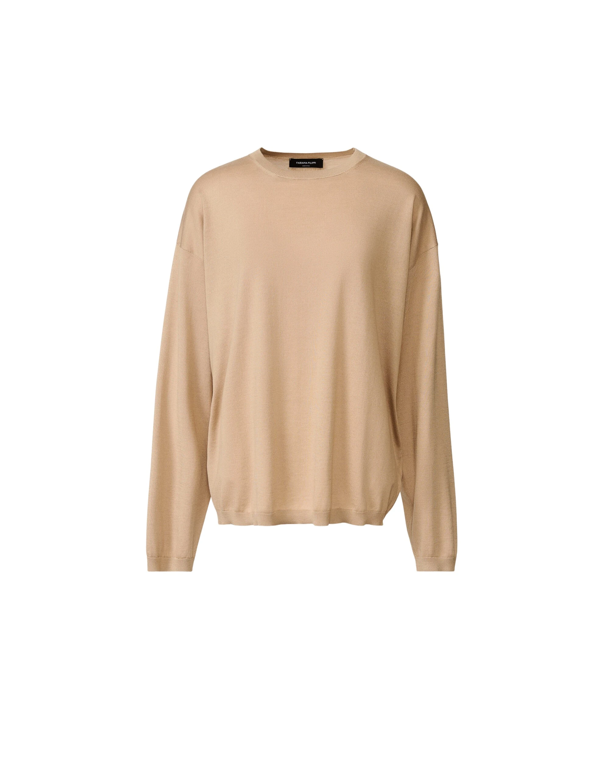 Fabiana Filippi Silk and Cotton Sweater in Acer