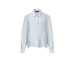 Fabiana Filippi Sky Blue Linen Canvas Jacket