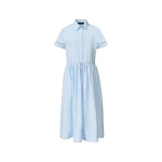 Fabiana Filippi Sky Blue Poplin Polo Dress