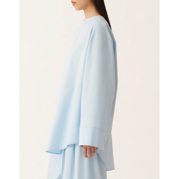 Fabiana Filippi Sky Blue Poplin Shirt, view 5