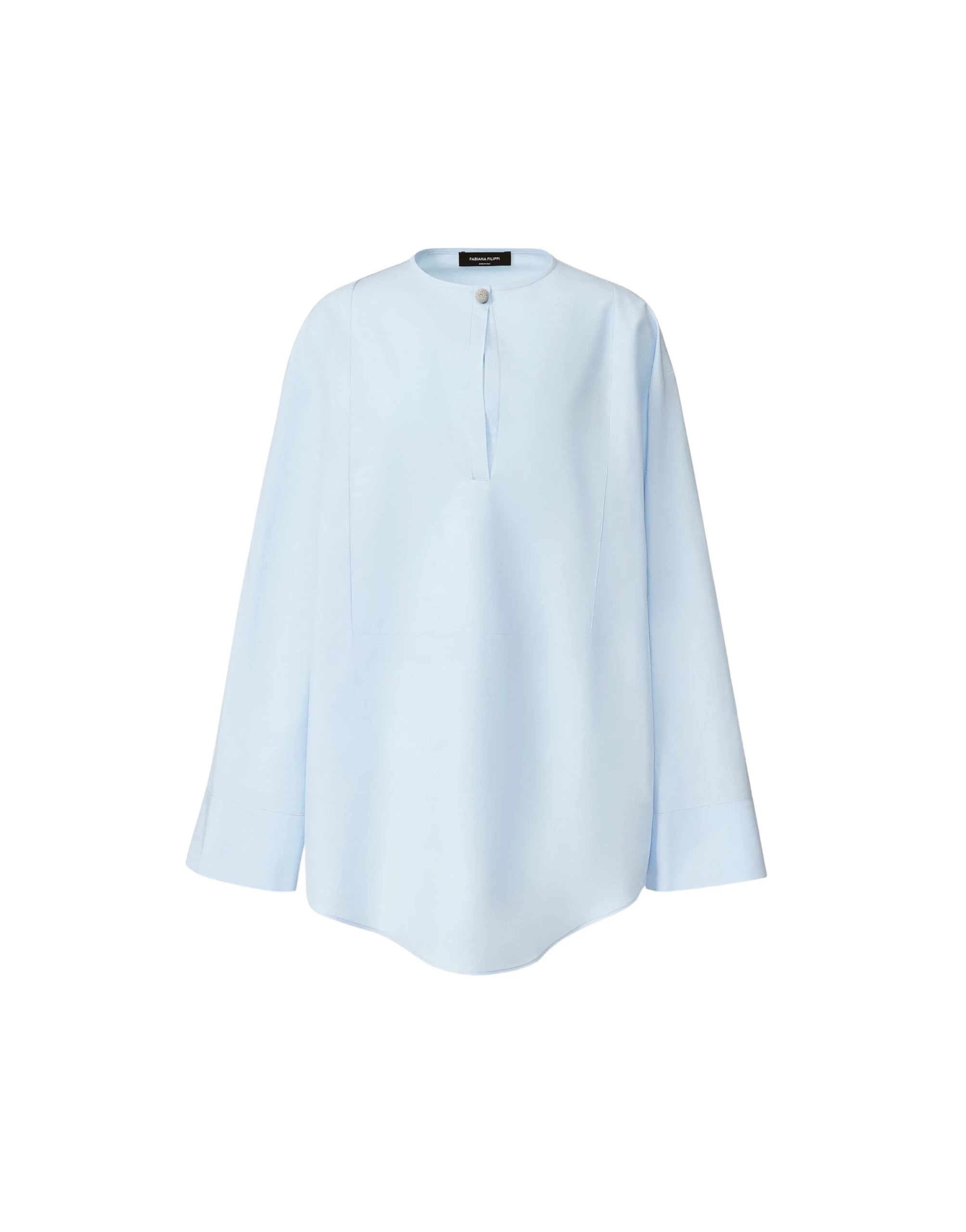Fabiana Filippi Sky Blue Poplin Shirt
