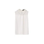 Fabiana Filippi Sleeveless Cashmere and Silk Sweater in Raffia