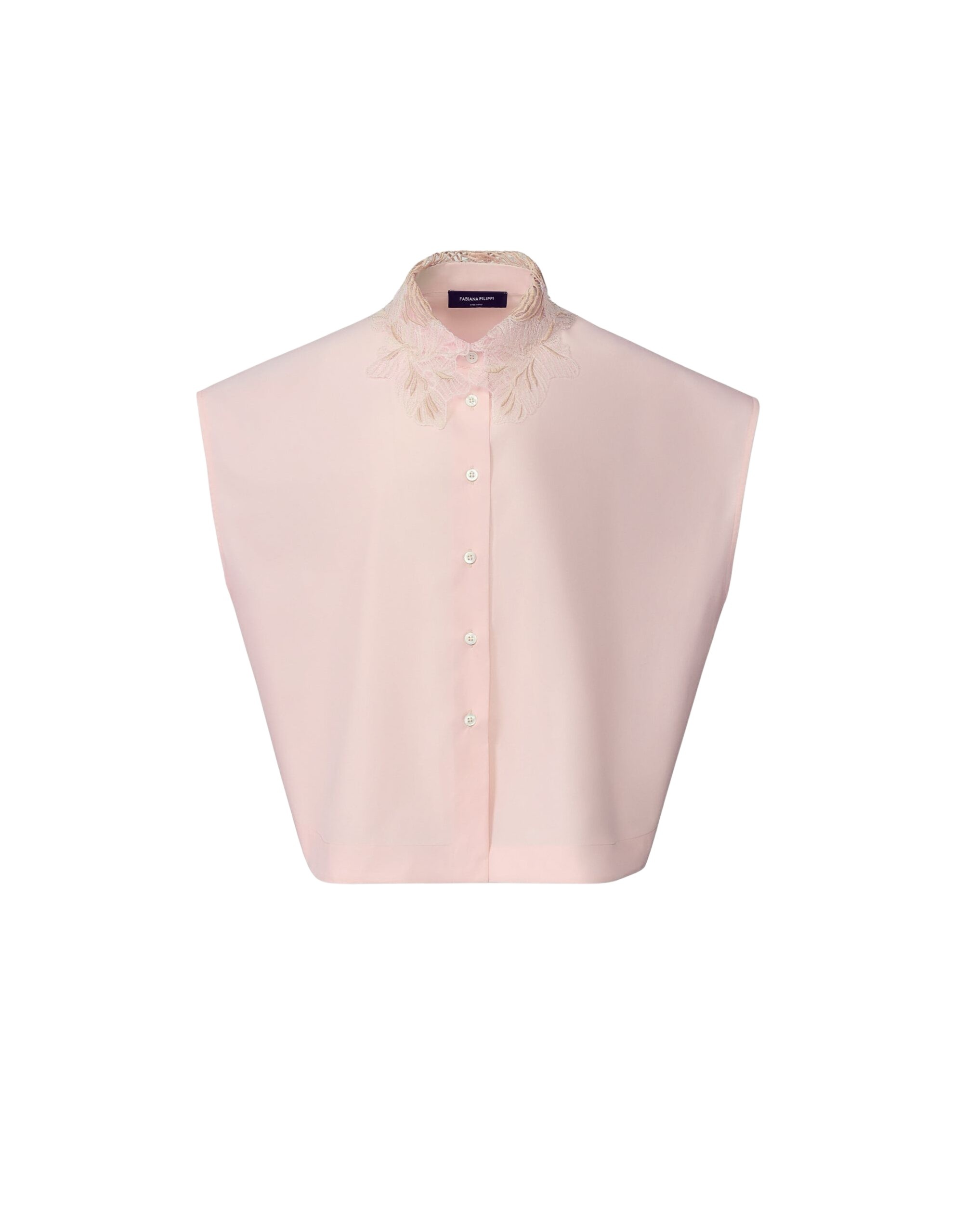 Fabiana Filippi Sleeveless Shirt in Petal Pink Poplin