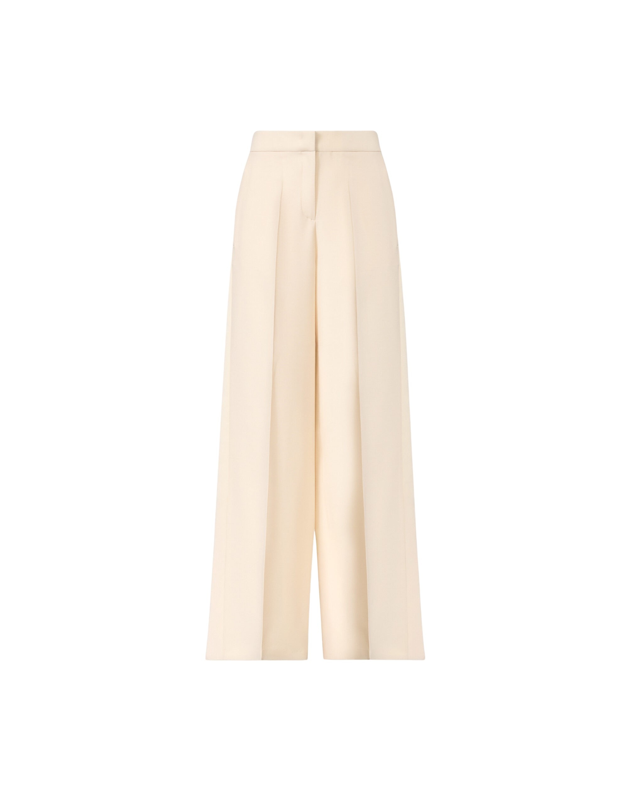 Fabiana Filippi Spoleto Trousers in Wool and Silk, Butter