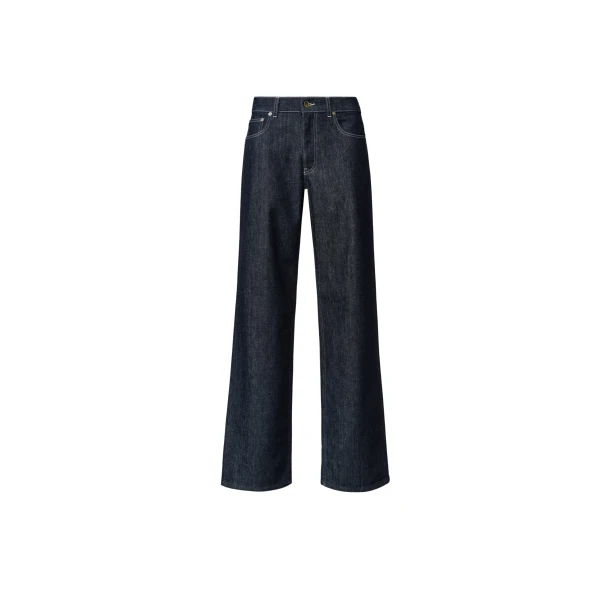 Fabiana Filippi Straight Leg Denim Trousers in Softened Blue