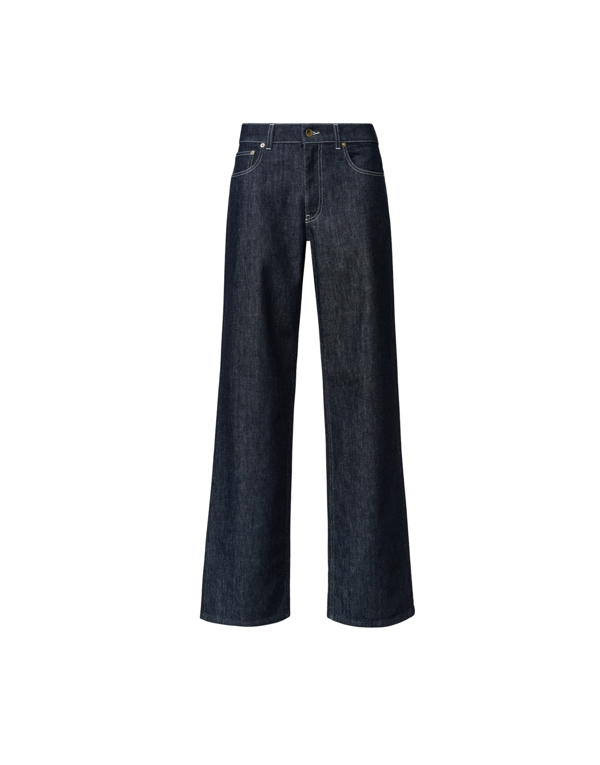 Fabiana Filippi Straight Leg Denim Trousers in Softened Blue