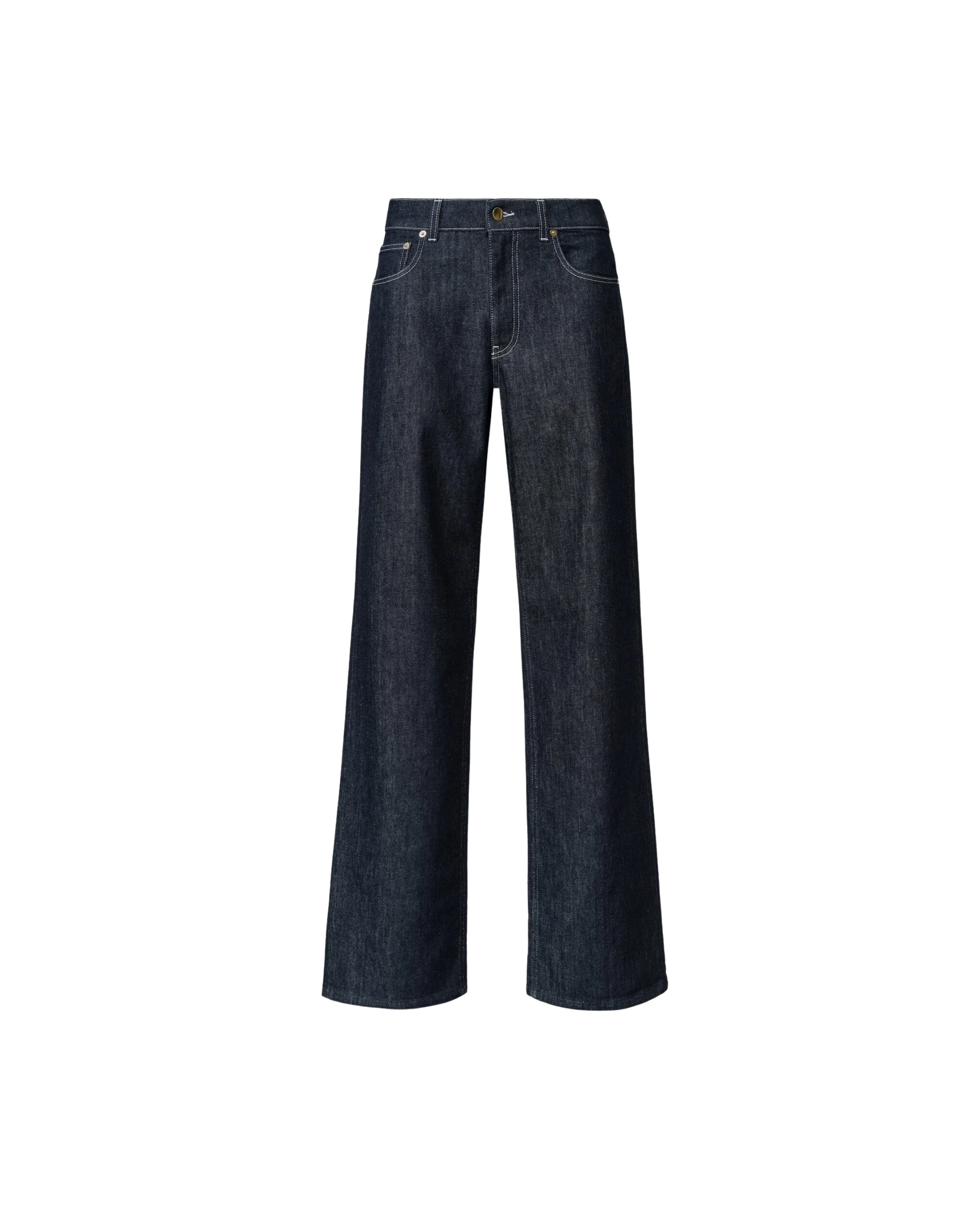 Fabiana Filippi Straight Leg Denim Trousers in Softened Blue